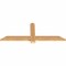 Ekena Millwork Eugene Smooth Timber Gable Bracket, Western Red Cedar, 48"W x 18"H x 1 1/2"D x 3 1/2"F, 9/12 Pitch GBW048X18X0204EUG00SWR - alternate 2